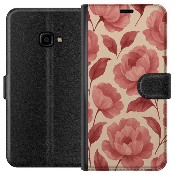 Samsung Galaxy Xcover 4 Tegnebogsetui Roseblomst