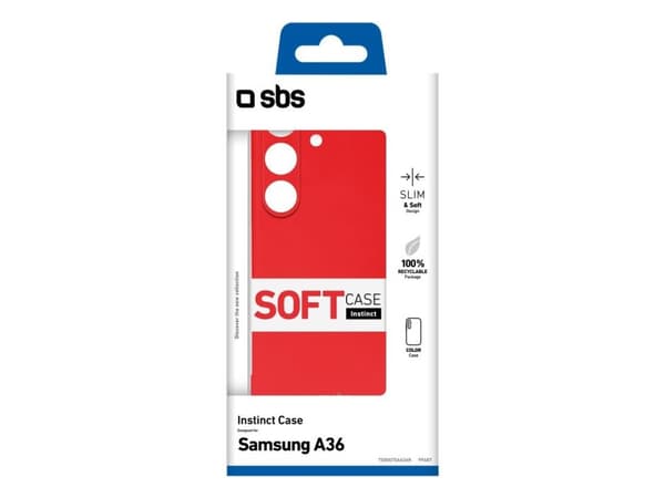 SBS Instinct, Cover, Samsung, A36 / A56, 17 cm (6.7"), Red