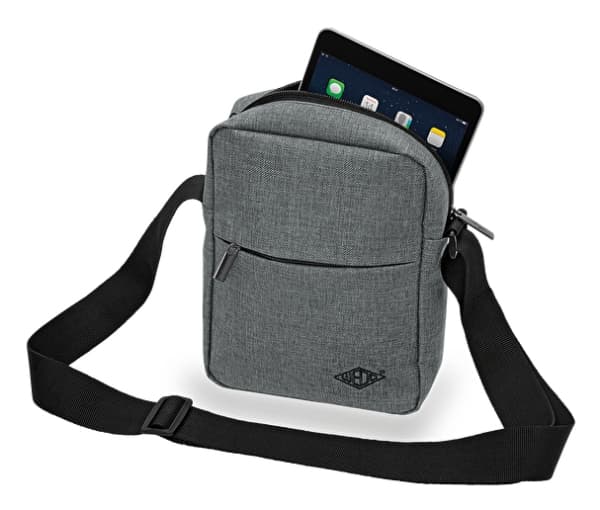 Wedo 59 350512, Unisex, PC-veske, Glidelås, Grå, Monokromatisk, Polyester