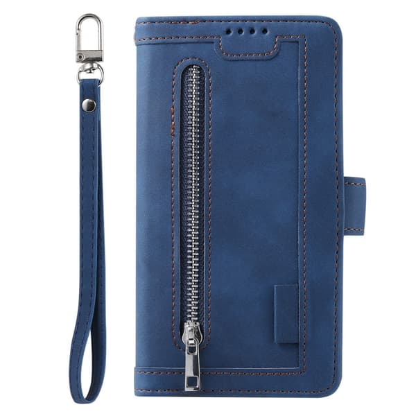 Til Google Pixel 9A Etui med Lynlåslomme og 9 Kortlommer