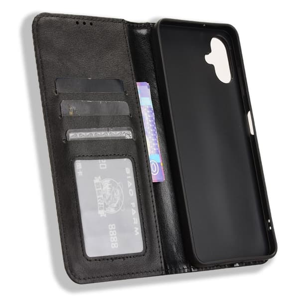 Vintage Plånboksfodral Till Samsung Galaxy A36 5G - Svart