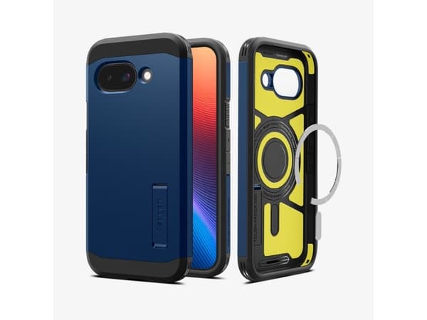 Spigen Tough Armor AI (MagFit) Pixel 9a Case Navy Blue, Cover, Google, Pixel 9a, 16 cm (6.3"), Navy