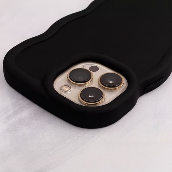 iPhone X / XS - Candy Skyddande Mjuk Skal - Svart