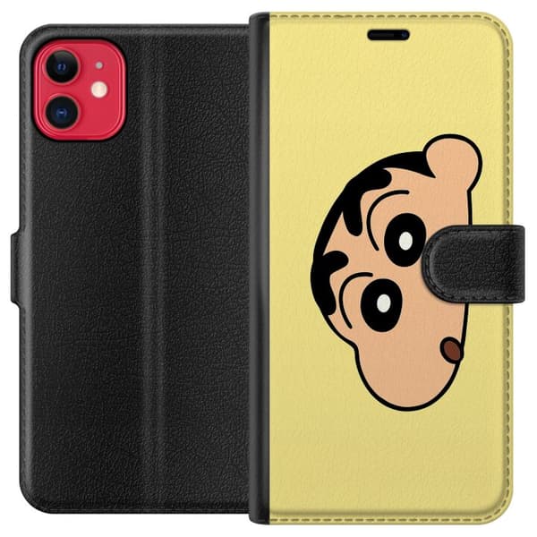 Apple iPhone 11 Plånboksfodral Peeking Shinchan