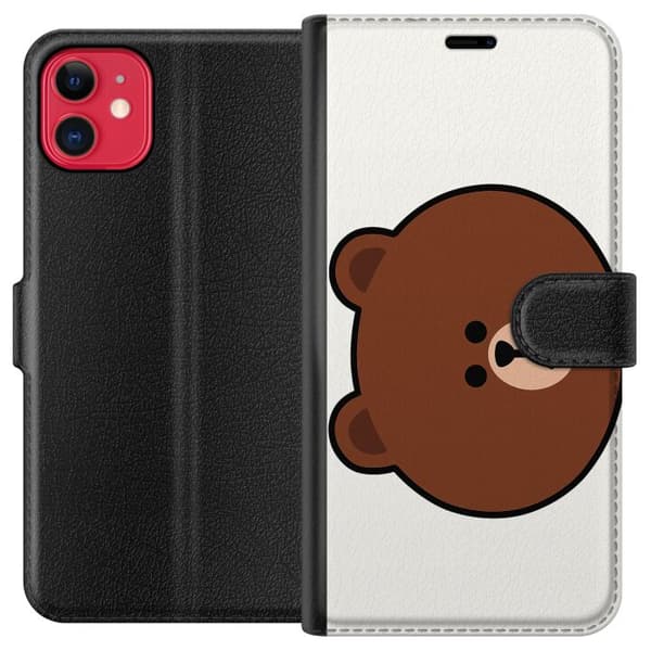 Apple iPhone 11 Plånboksfodral line friends brown