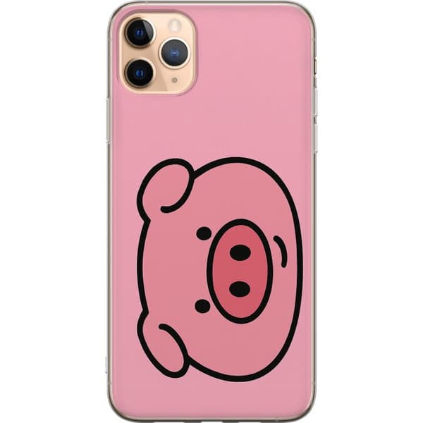 Apple iPhone 11 Pro Max Gjennomsiktig deksel Kawaii Piggy