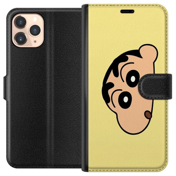 Apple iPhone 11 Pro Lompakkokotelo Peeking Shinchan