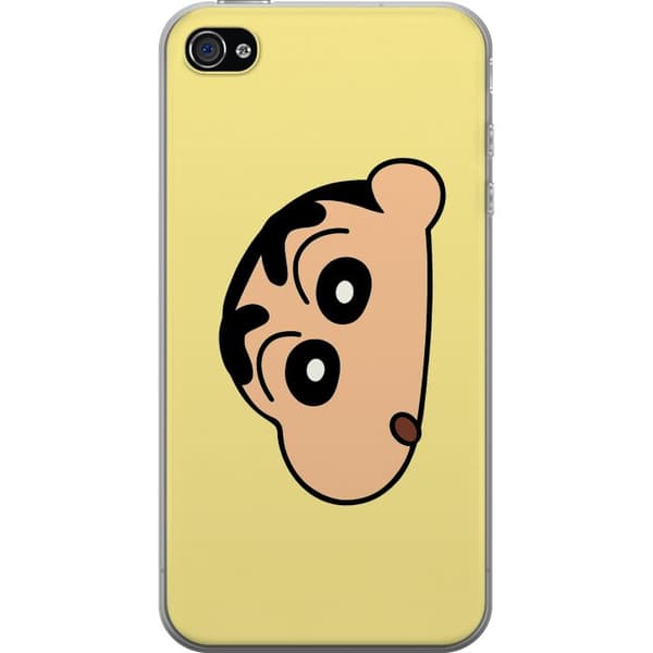 Apple iPhone 4 Läpinäkyvä kuori Peeking Shinchan