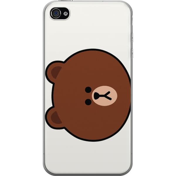 Apple iPhone 4s Gennemsigtig cover Rund Bjørn