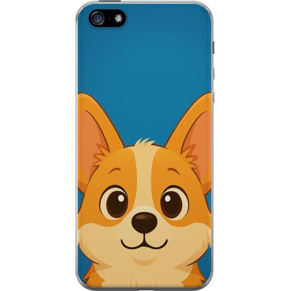 Apple iPhone 5 Gennemsigtig cover Hello Corgi