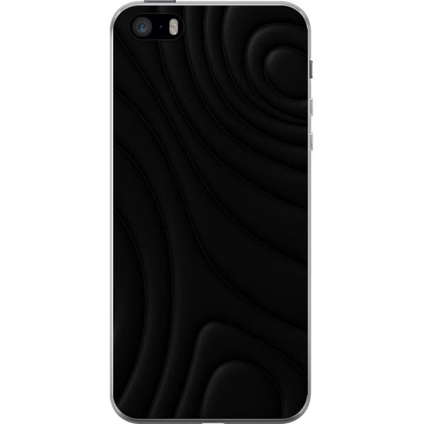 Apple iPhone 5s Gennemsigtig cover Sorte Bølger