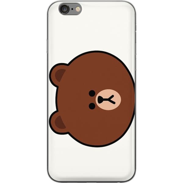 Apple iPhone 6 Plus Genomskinligt Skal Round Bear
