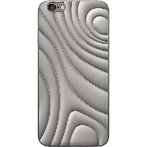 Apple iPhone 6 Plus Genomskinligt Skal Silver Waves