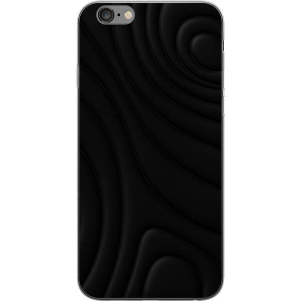 Apple iPhone 6s Plus Genomskinligt Skal Black Waves