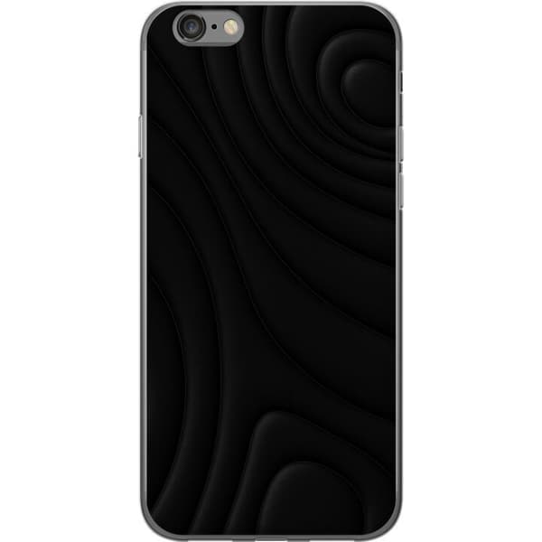 Apple iPhone 6s Genomskinligt Skal Black Waves