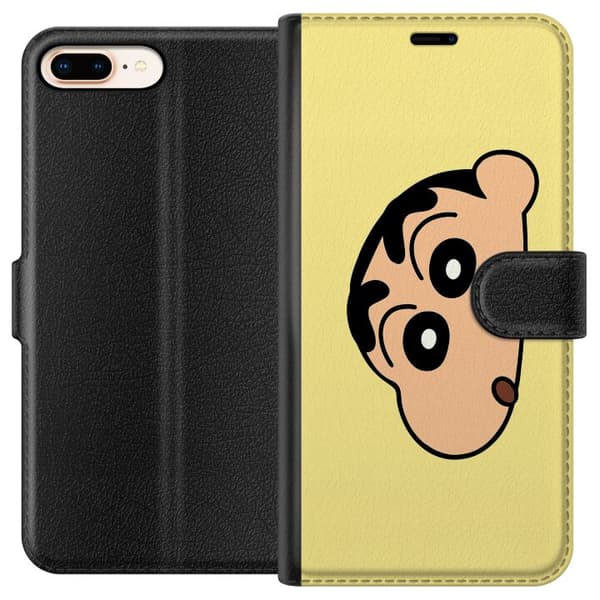 Apple iPhone 7 Plus Lompakkokotelo Peeking Shinchan