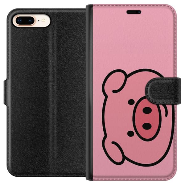 Apple iPhone 7 Plus Tegnebogsetui Kawaii Piggy