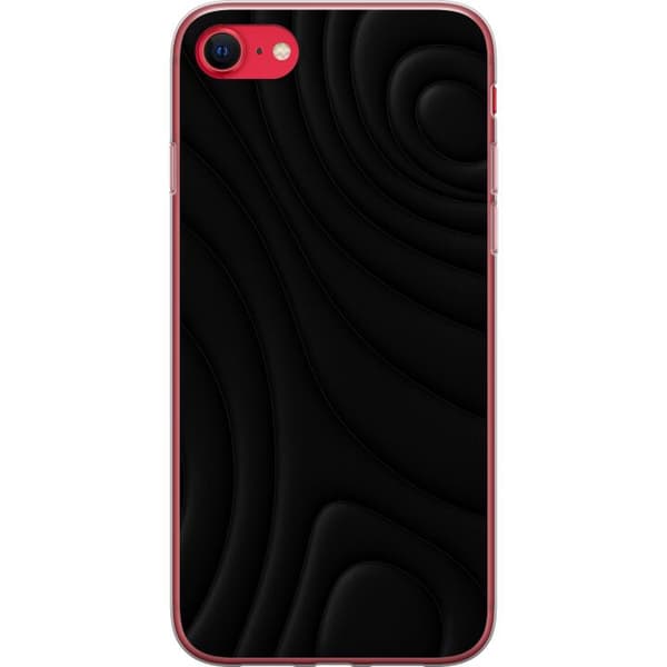 Apple iPhone 7 Genomskinligt Skal Black Waves