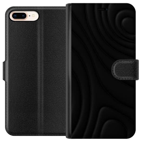 Apple iPhone 8 Plus Plånboksfodral Black Waves