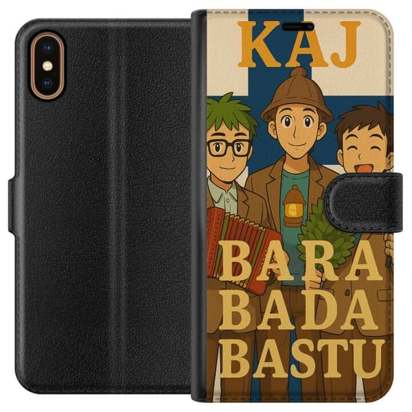 Apple iPhone X Lompakkokotelo Vain ota sauna KAJ