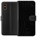 Miniatyrbillede 1 af 3: Apple iPhone XS Max Tegnebogsetui Sorte Bølger