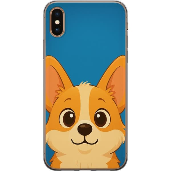 Apple iPhone XS Gjennomsiktig deksel Hello Corgi