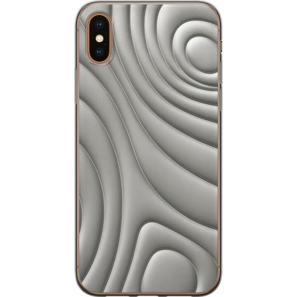 Apple iPhone XS Gennemsigtig cover Sølvbølger