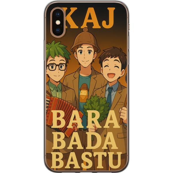 Apple iPhone XS Genomskinligt Skal KAJ Bara bada bastu