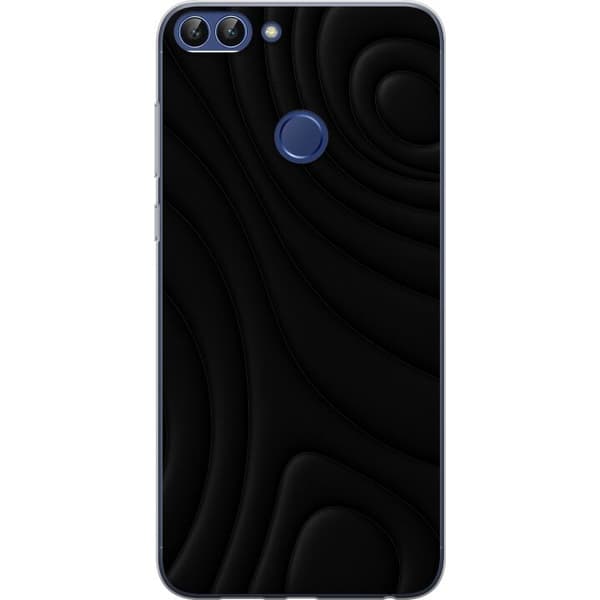 Huawei P smart Gennemsigtig cover Sorte Bølger