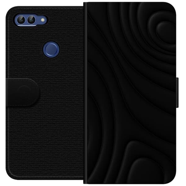 Huawei P smart Tegnebogsetui Sorte Bølger