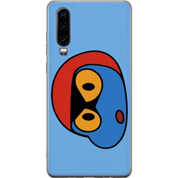 Huawei P30 Gjennomsiktig deksel Bold Bot Head