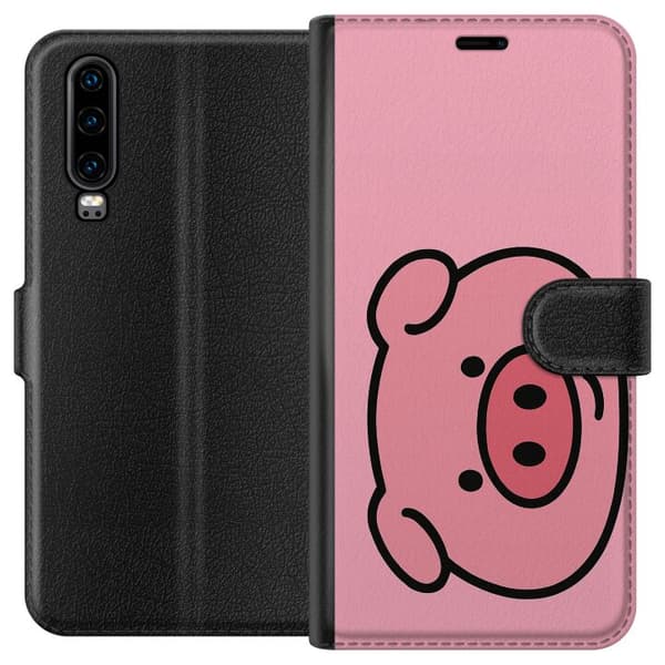 Huawei P30 Plånboksfodral Kawaii Piggy