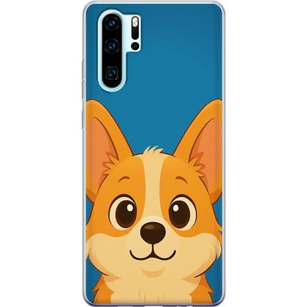 Huawei P30 Pro Läpinäkyvä kuori Hello Corgi