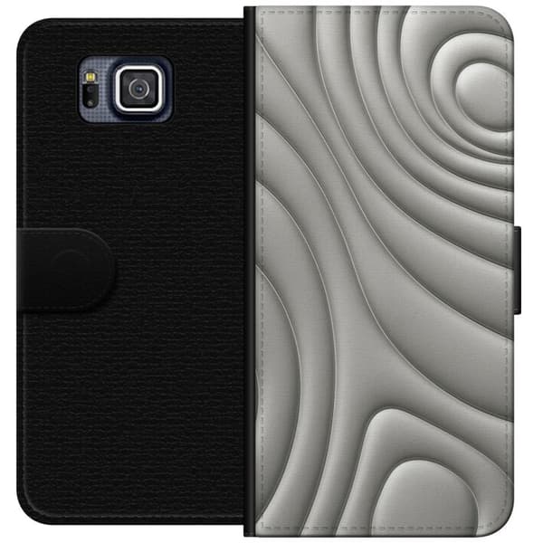 Samsung Galaxy Alpha Plånboksfodral Silver Waves