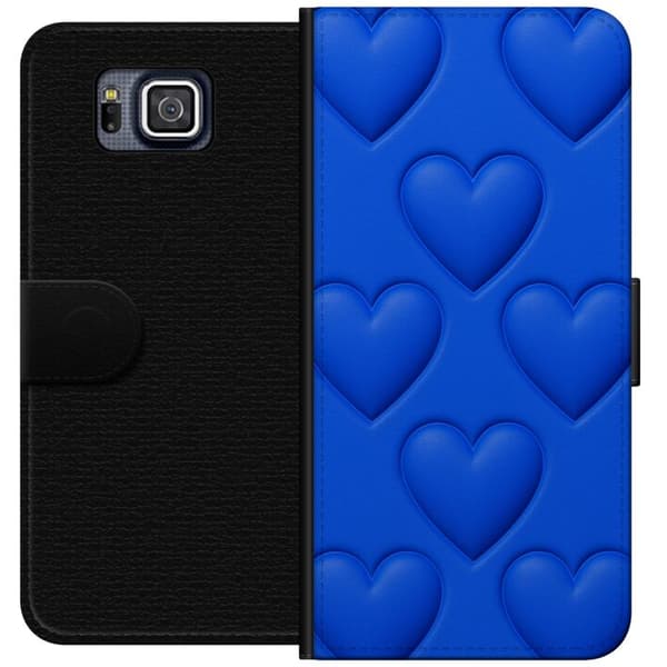 Samsung Galaxy Alpha Plånboksfodral Blue Hearts