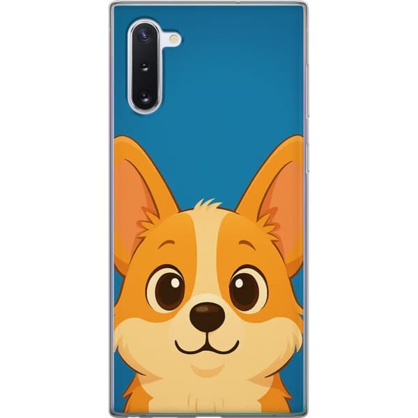 Samsung Galaxy Note10 Läpinäkyvä kuori Hello Corgi