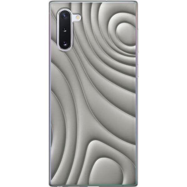 Samsung Galaxy Note10 Läpinäkyvä kuori Hopea-aallot