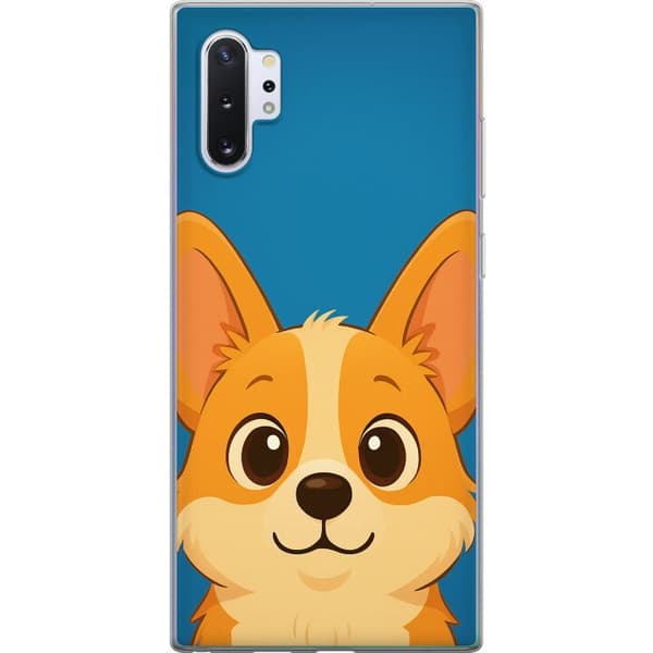 Samsung Galaxy Note10+ Gennemsigtig cover Hello Corgi