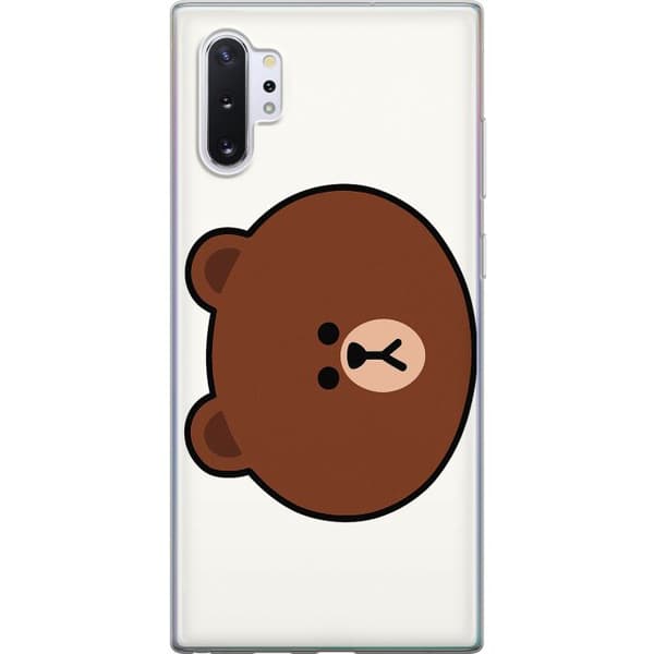 Samsung Galaxy Note10+ Läpinäkyvä kuori line friends brown