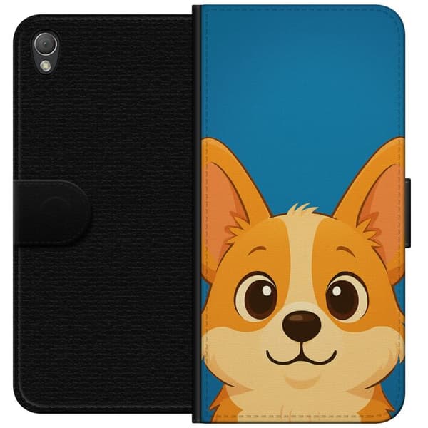 Sony Xperia Z3 Lompakkokotelo Hello Corgi