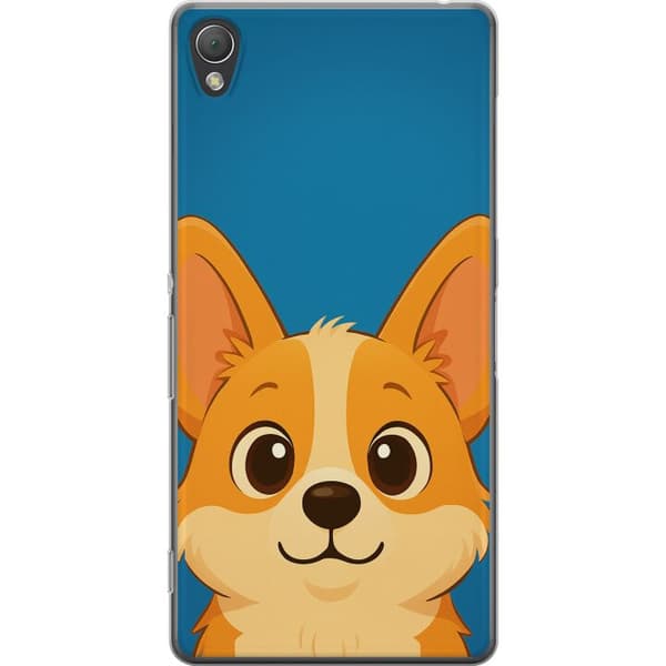Sony Xperia Z3 Läpinäkyvä kuori Hello Corgi