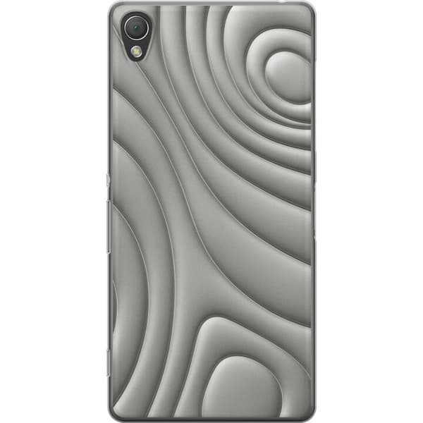 Sony Xperia Z3 Genomskinligt Skal Silver Waves