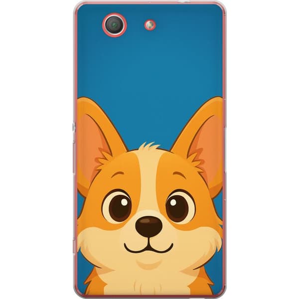 Sony Xperia Z3 Compact Läpinäkyvä kuori Hello Corgi