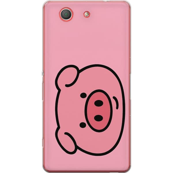 Sony Xperia Z3 Compact Gjennomsiktig deksel Kawaii Piggy