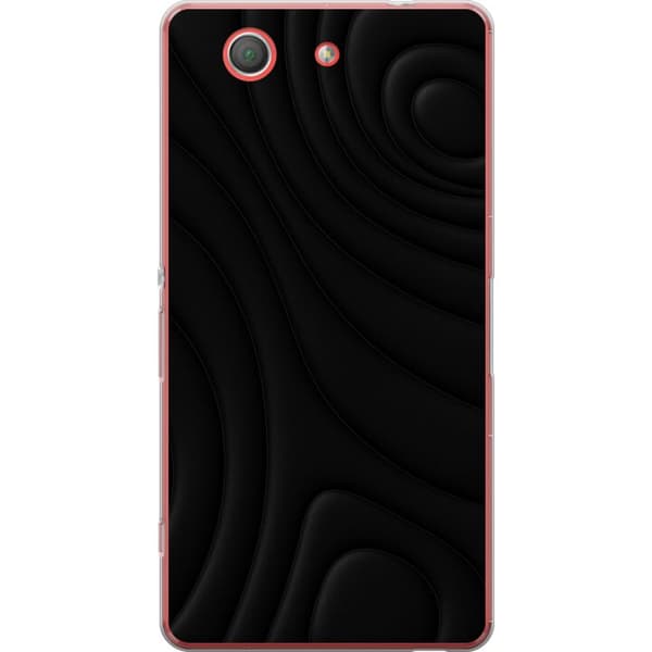 Sony Xperia Z3 Compact Läpinäkyvä kuori Tummat Aallot