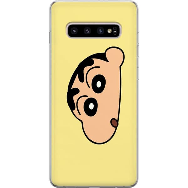 Samsung Galaxy S10+ Läpinäkyvä kuori Peeking Shinchan