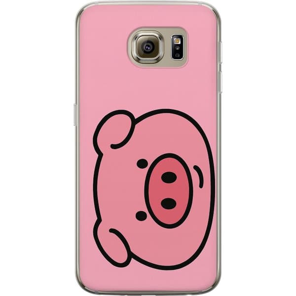 Samsung Galaxy S6 Gennemsigtig cover Kawaii Piggy