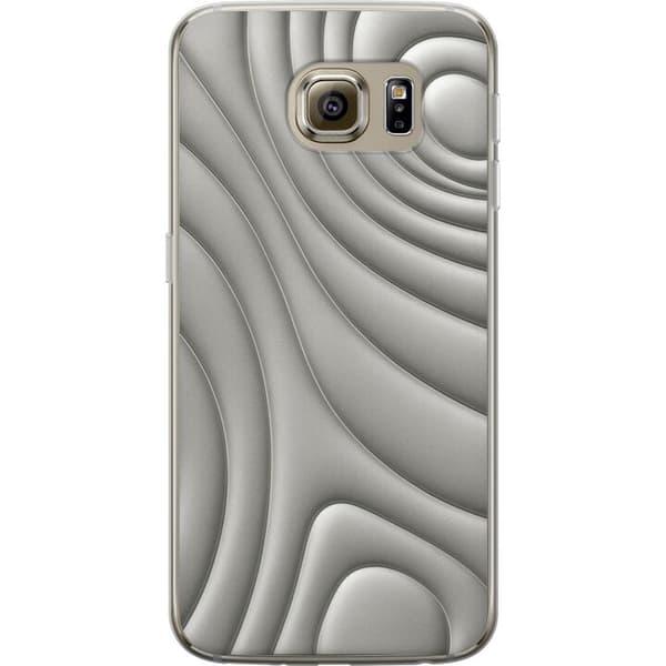 Samsung Galaxy S6 Gennemsigtig cover Sølvbølger