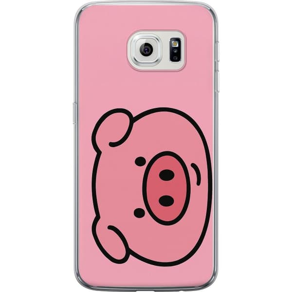 Samsung Galaxy S6 edge Gennemsigtig cover Kawaii Piggy