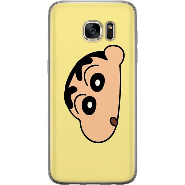 Samsung Galaxy S7 edge Genomskinligt Skal Peeking Shinchan